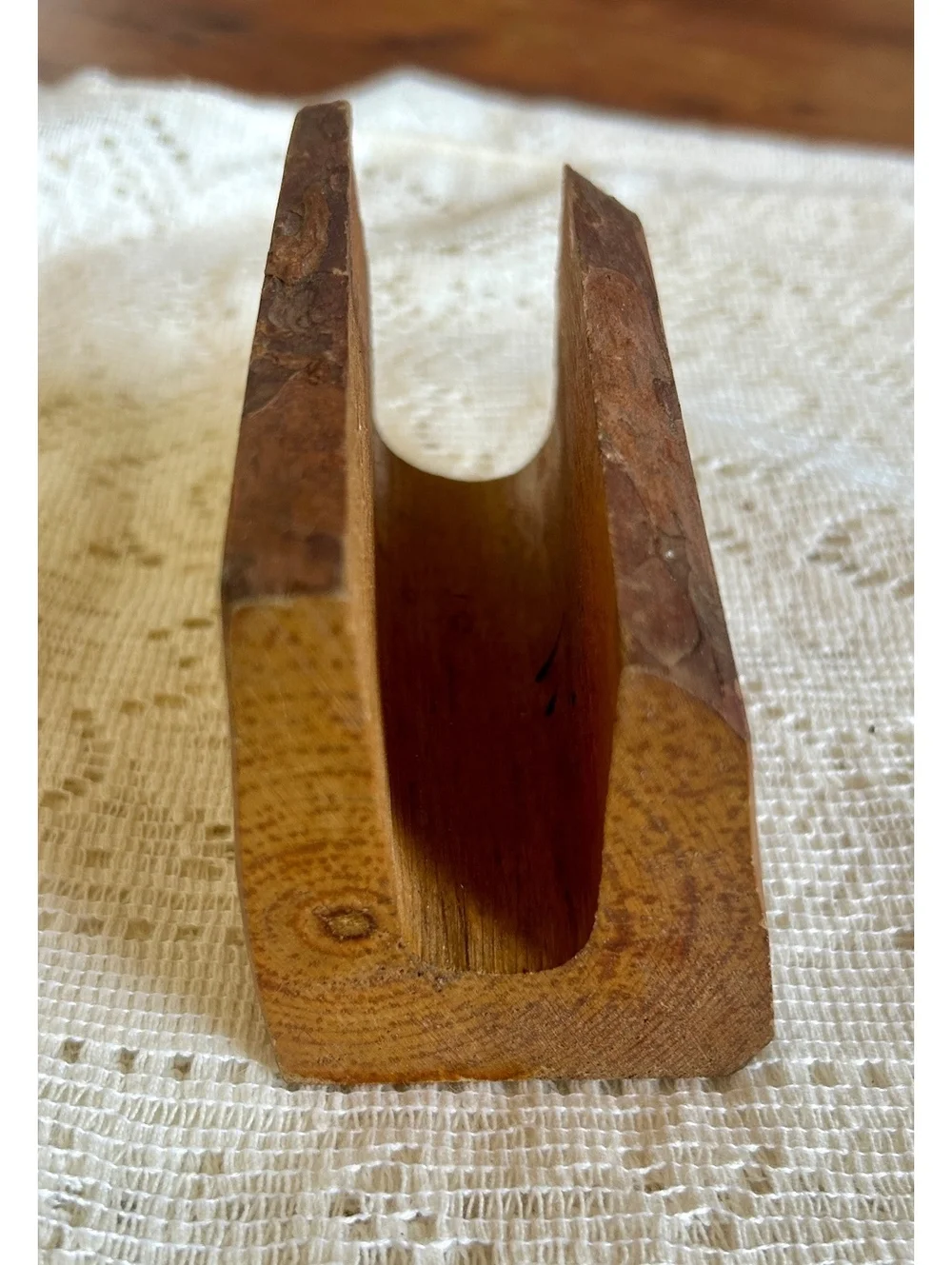Vintage Cowell Redwood State Park Wooden Bill Holder